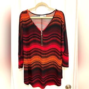 Cato Tunic 🌻 22/24W Zipper Detail